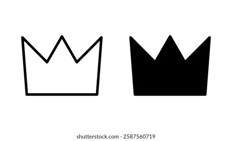 Crown icon vector. crown sign and symbol