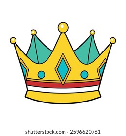Crown icon vector. crown sign and symbol on white background