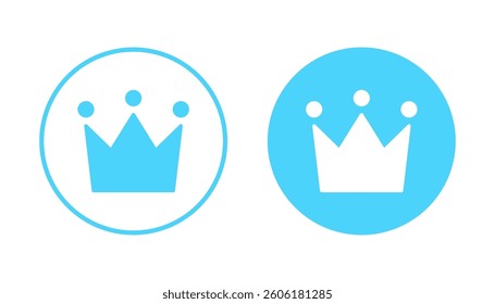 Crown icon vector. crown sign and symbol