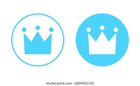 Crown icon vector. crown sign and symbol
