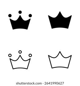 Crown icon vector. crown sign and symbol