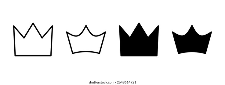 Crown icon vector. crown sign and symbol