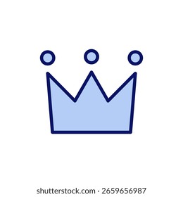 Icono de la corona Vector. signo de la corona y símbolo