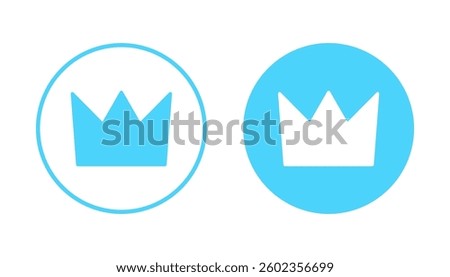 Crown icon vector. crown sign and symbol