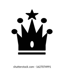 Crown icon vector, solid style , eps 10