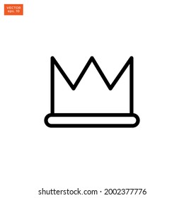 Crown icon vector stock illustration design
