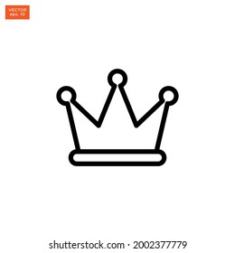Crown icon vector stock illustration design