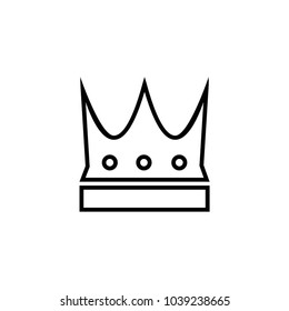 Crown icon vector symbol