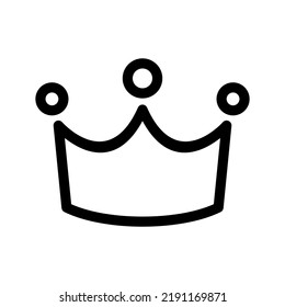 Icono Crown Vector Símbolo Diseño Ilustración