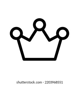 Crown Icon Vector Symbol Design Illustration