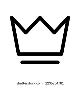 Icono Crown Vector Símbolo Diseño Ilustración