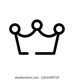Icono Crown Vector Símbolo Diseño Ilustración