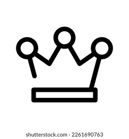 Crown Icon Vector Symbol Design Illustration