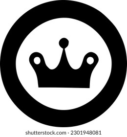 Crown icon vector symbol design illustration