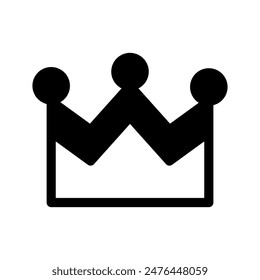 Ilustración de diseño de Vector de icono de corona
