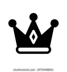 Crown Icon Vector Symbol Design Illustration