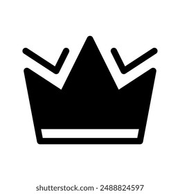 Crown Icon Vector Symbol Design Illustration
