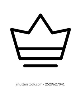 Ilustración de diseño de símbolo de Vector de icono de corona