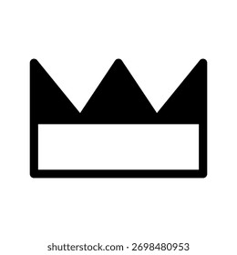 Ilustração de design de símbolo de vetor de ícone de coroa