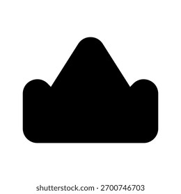 Zeichnung des Kronensymbols mit Vektorsymbol
