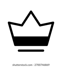 Ilustración de diseño de símbolo de Vector de icono de corona