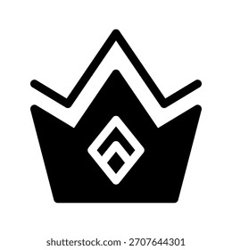 Crown Icon Vector Symbol Design Illustration