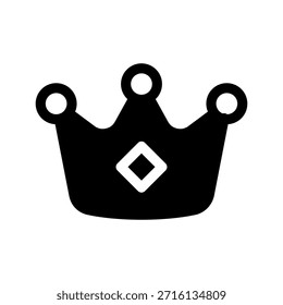 Ilustración de diseño de símbolo de Vector de icono de corona