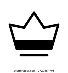 Zeichnung des Kronensymbols mit Vektorsymbol