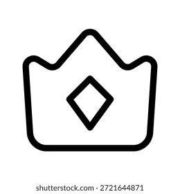 Crown Icon Vector Symbol Design Illustration