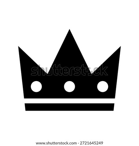 Crown Icon Vector Symbol Design Illustration