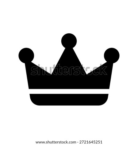 Crown Icon Vector Symbol Design Illustration