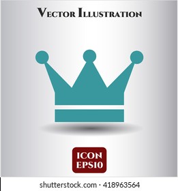 crown icon vector symbol flat eps jpg app web concept website