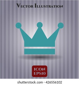 crown icon vector symbol flat eps jpg app web concept website