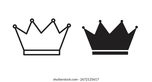 Crown icon vector, Symbol, logo illustrations