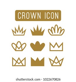 Crown Icon and Vector Template