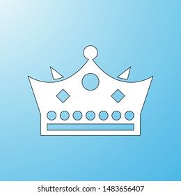 Crown icon vector In Trendy Style Isolated Background