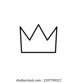 Crown icon vector for web and mobile app. crown sign and symbol