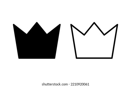 Crown icon vector for web and mobile app. crown sign and symbol