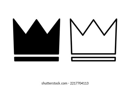 Crown icon vector for web and mobile app. crown sign and symbol