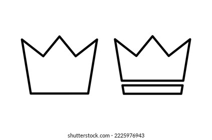 Crown icon vector for web and mobile app. crown sign and symbol