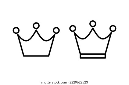 Crown icon vector for web and mobile app. crown sign and symbol