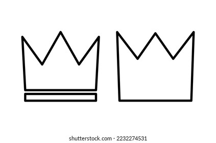 Crown icon vector for web and mobile app. crown sign and symbol