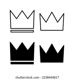 Crown icon vector for web and mobile app. crown sign and symbol