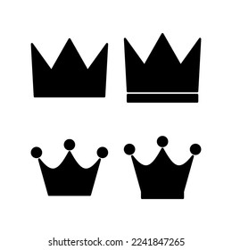 Crown icon vector for web and mobile app. crown sign and symbol