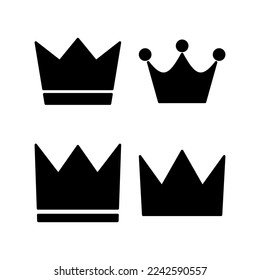 Crown icon vector for web and mobile app. crown sign and symbol