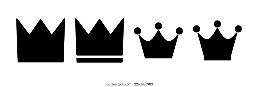 Crown icon vector for web and mobile app. crown sign and symbol