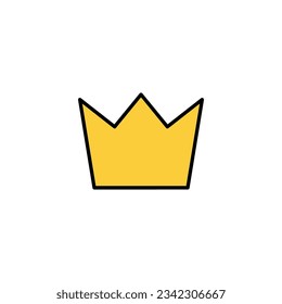 Crown icon vector for web and mobile app. crown sign and symbol