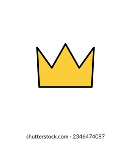 Crown icon vector for web and mobile app. crown sign and symbol