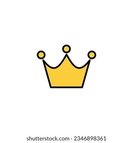 Crown icon vector for web and mobile app. crown sign and symbol
