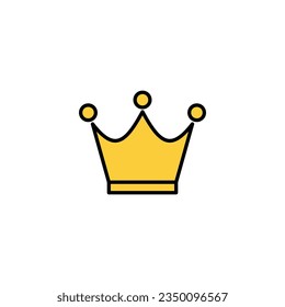 Crown icon vector for web and mobile app. crown sign and symbol